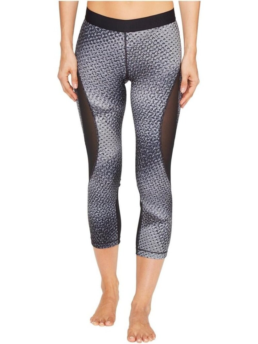 Nike Pro Hypercool Leggings Large Woven Printed Training Capri Yoga Workout Gym